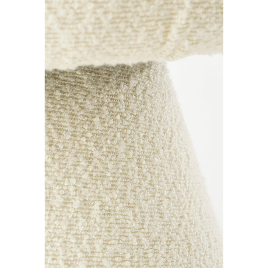 Poef Paddenstoel - H46 x Ø49 cm - Off White