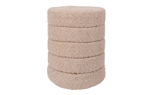 Poef Rosa Beige 53 x ø43 cm