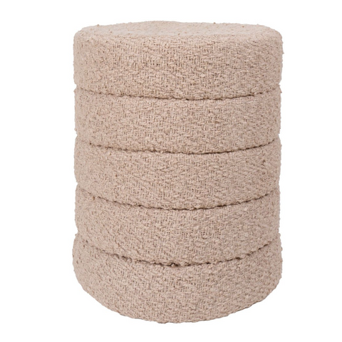 Poef Rosa Beige 53 x ø43 cm
