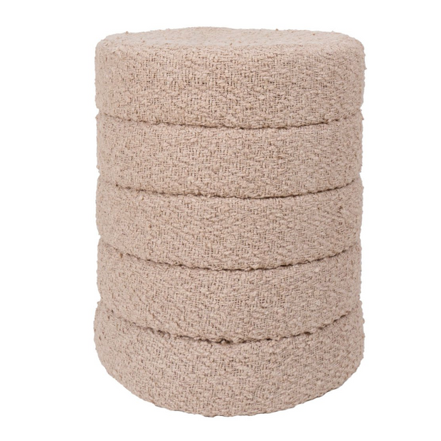 Poef Rosa Beige 53 x ø43 cm