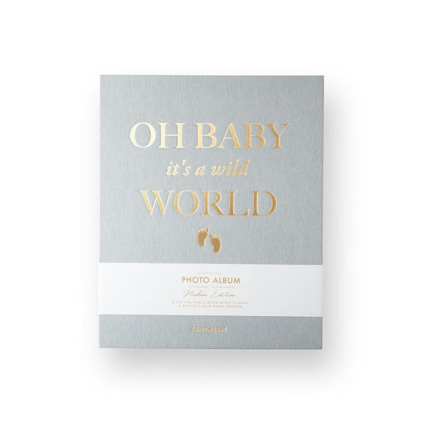 Printworks Fotoalbum - Baby it's a Wild World - Grijs