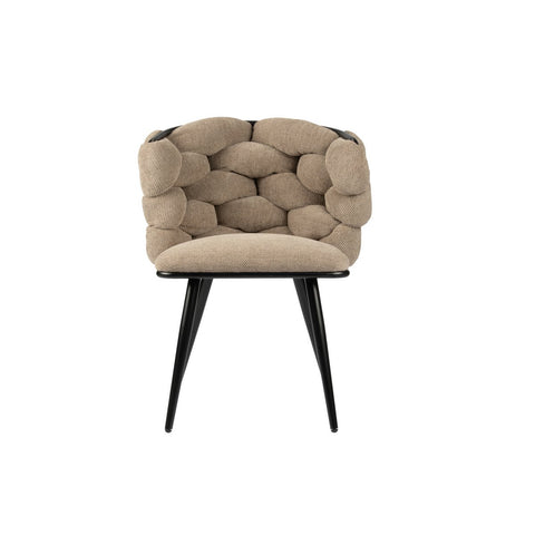 Rockchair bruin gevlochten stoel (set van 2)