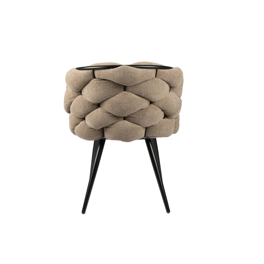 Rockchair bruin gevlochten stoel (set van 2)