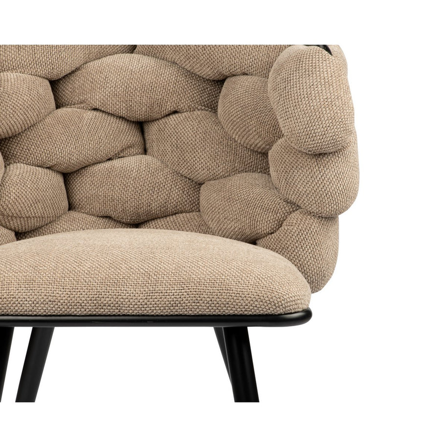 Rockchair bruin gevlochten stoel (set van 2)
