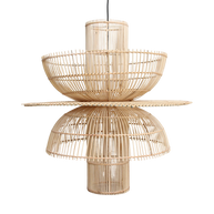 Saturn rotan chique hanglamp