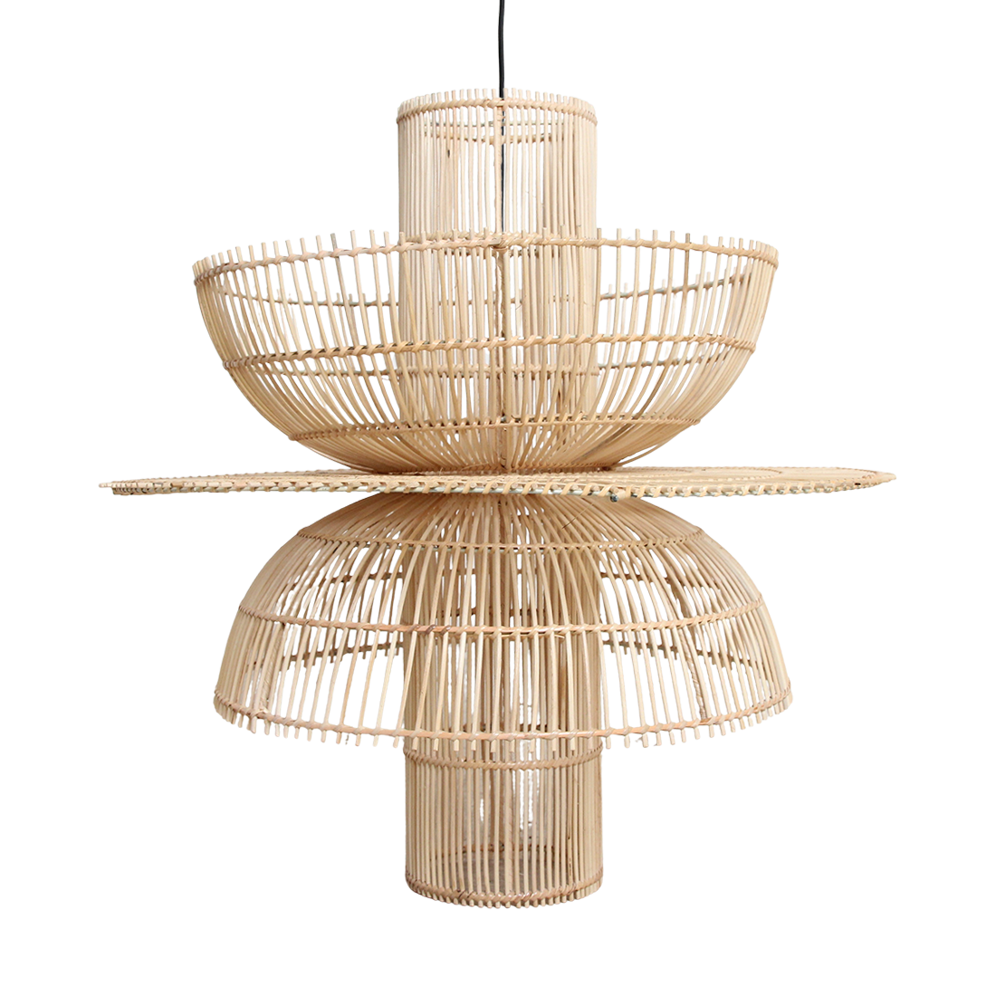Saturn rotan chique hanglamp