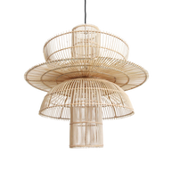 Saturn rotan chique hanglamp