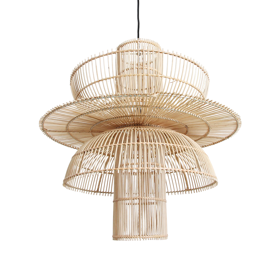 Saturn rotan chique hanglamp