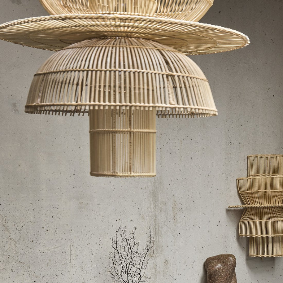 Saturn rotan chique hanglamp
