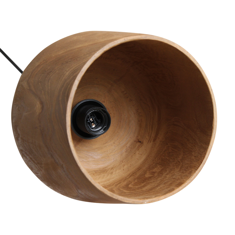 Sirocco houten hanglamp Bottle teak