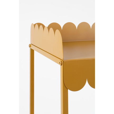 Steffano Plantentafel op Wielen - Metaal - Lichtbruin