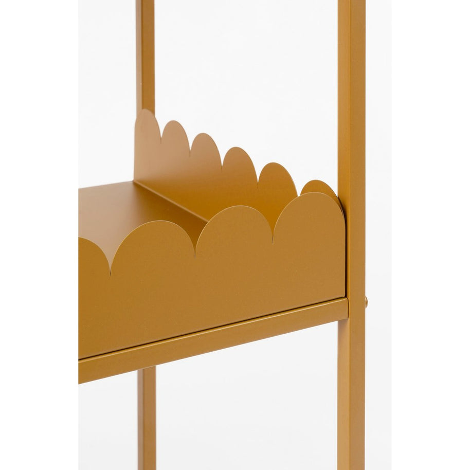 Steffano Plantentafel op Wielen - Metaal - Lichtbruin