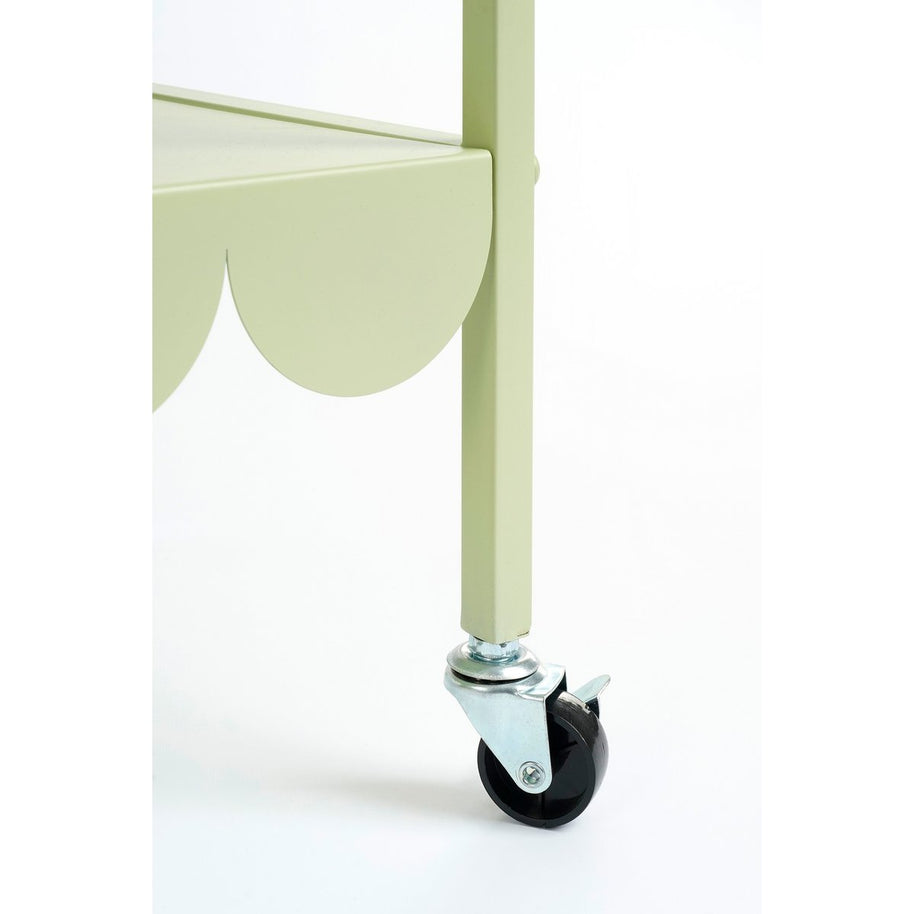 Steffano Plantentafel op Wielen - Metaal - Lichtgroen