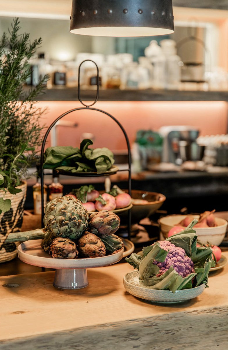 Tabo Taartplateau - H10 x Ø27 cm - Grijs