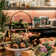 Tabo Taartplateau - H10 x Ø27 cm - Grijs