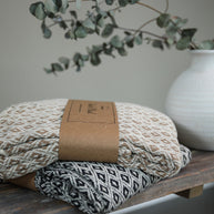 Take a Plaid 56 Gerecycled Katoen Beige 130 x 180 cm
