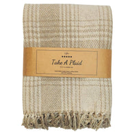 Take a Plaid Picknickplaid Beige/wit 160 x 160 cm 