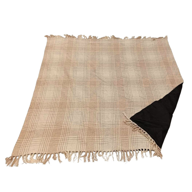Take a Plaid Picknickplaid Beige/wit 160 x 160 cm 