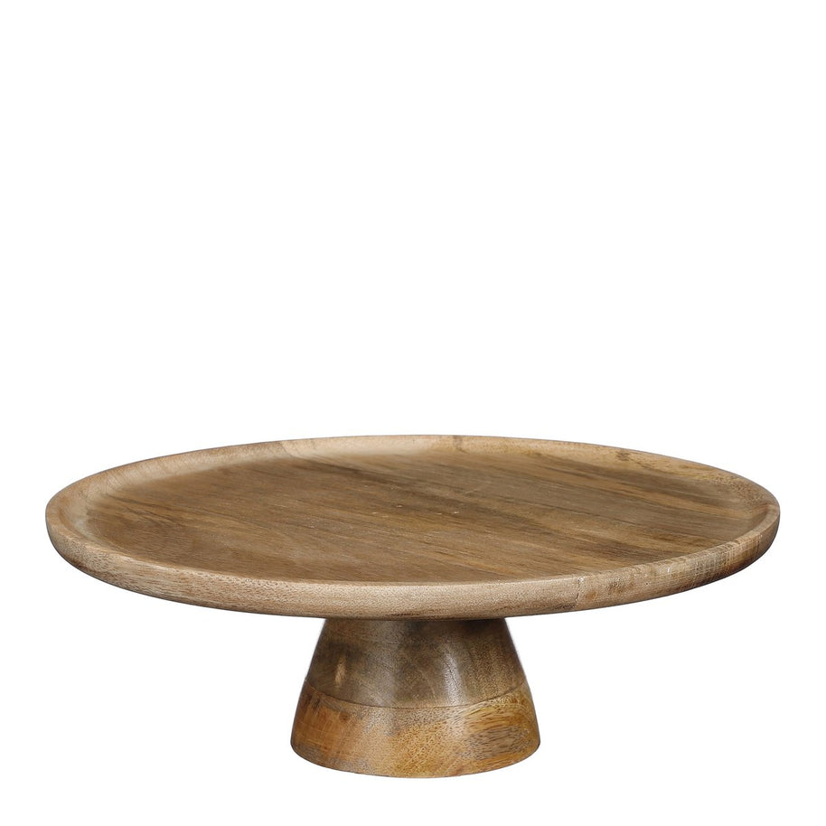 Tallo Taartplateau 100% FSC Mangohout - lichtbruin