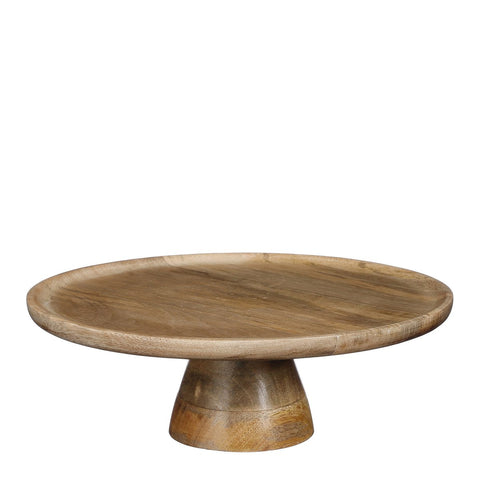 Tallo Taartplateau 100% FSC Mangohout - lichtbruin