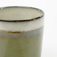 Tanzi mok - 300 ml - Keramiek - Beige, Bruin, Groen, Donkerblauw 1