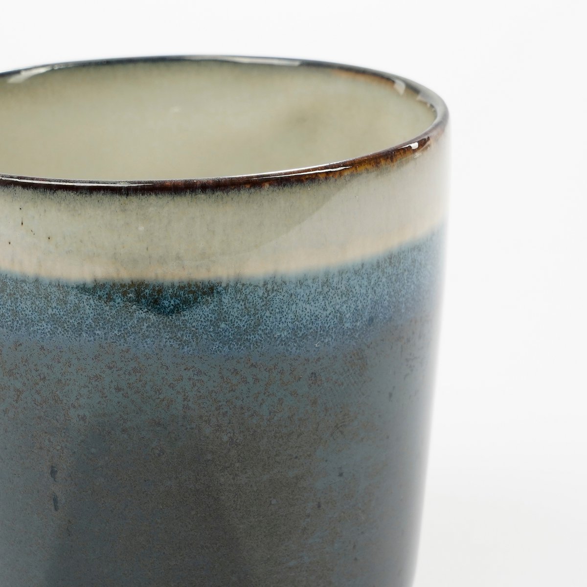 Tanzi mok - 300 ml - Keramiek - Beige, Bruin, Groen, Donkerblauw 