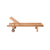 Teakhouten Ligbed met Wielen