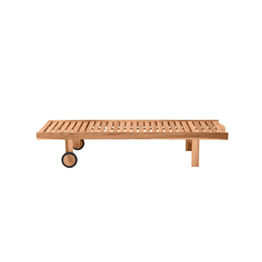 Teakhouten Ligbed met Wielen