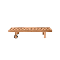 Teakhouten Ligbed met Wielen