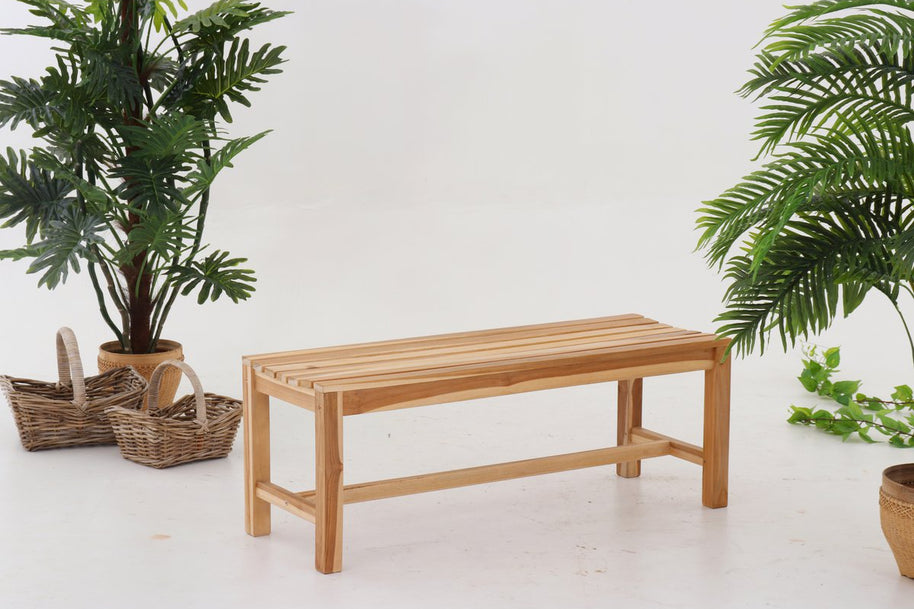 Tuinbank, 120 cm, teak hout 