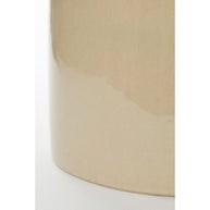 Vendi Bijzettafel - Keramiek - Crème  H44 x Ø32 cm
