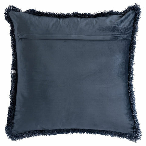 PTMD kussen Nous velvet blauw 60 x 60 cm