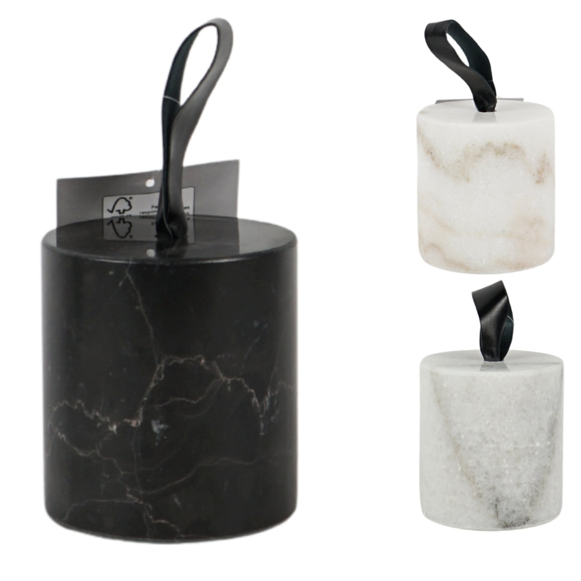 Deurstopper Marmer Wit/Grijs/Zwart